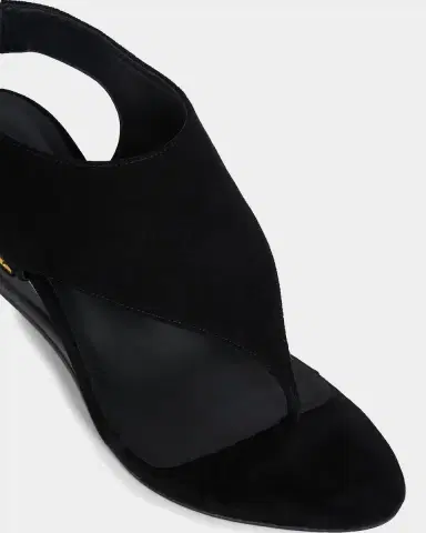 Balmain 75mm Suede Thong Slingback Sandals | Thumbnail 4 Balmain 75mm Suede Thong Slingback Sandals | Thumbnail 4