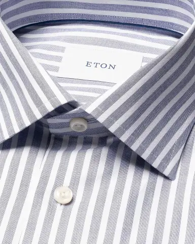 Eton Men's Contemporary Fit Stripe Twill Dress Shirt | Thumbnail 6 Eton Men's Contemporary Fit Stripe Twill Dress Shirt | Thumbnail 6