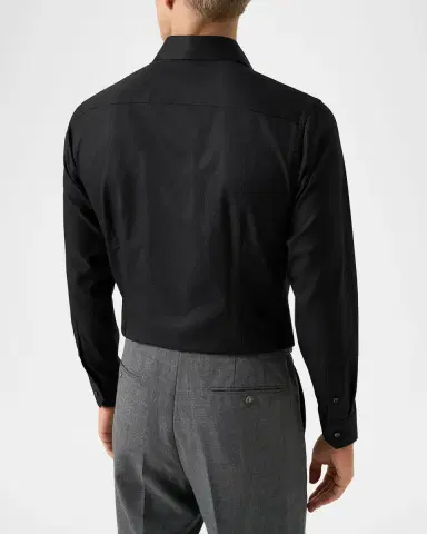 Eton Men's Slim Fit Textured Dobby Dress Shirt | Thumbnail 3 Eton Men's Slim Fit Textured Dobby Dress Shirt | Thumbnail 3