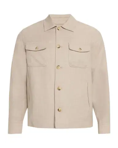 Eton Men's Wool and Cashmere Overshirt | Thumbnail 1 Eton Men's Wool and Cashmere Overshirt | Thumbnail 1