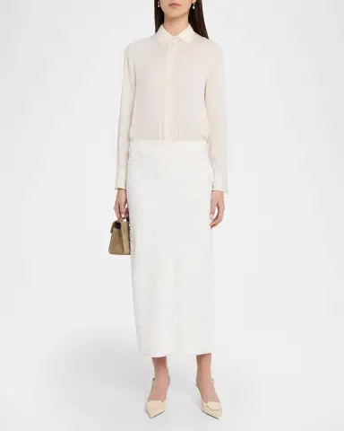 Adam Lippes Leto Sequined Midi Skirt | Thumbnail 2 Adam Lippes Leto Sequined Midi Skirt | Thumbnail 2