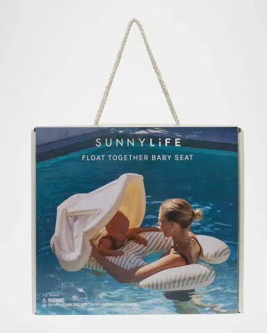 SUNNYLiFE Baby's Float Together Inflatable Pool Seat, Duck Sage Stripe | Thumbnail 3 SUNNYLiFE Baby's Float Together Inflatable Pool Seat, Duck Sage Stripe | Thumbnail 3