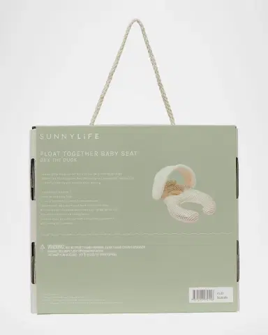 SUNNYLiFE Baby's Float Together Inflatable Pool Seat, Duck Sage Stripe | Thumbnail 4 SUNNYLiFE Baby's Float Together Inflatable Pool Seat, Duck Sage Stripe | Thumbnail 4