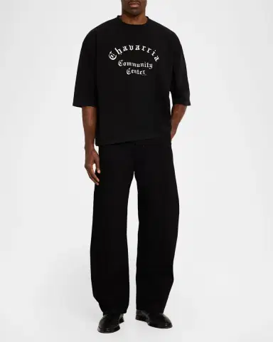 Willy Chavarria Men's Chavarria Community Center Cotton Graphic T-Shirt | Thumbnail 2 Willy Chavarria Men's Chavarria Community Center Cotton Graphic T-Shirt | Thumbnail 2