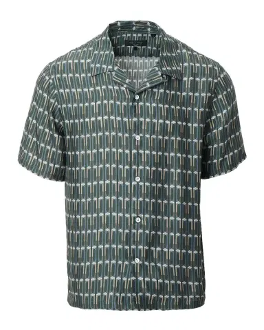 Rag & Bone Men 's Avery Viscose Short-Sleeve Shirt | Thumbnail 2 Rag & Bone Men 's Avery Viscose Short-Sleeve Shirt | Thumbnail 2