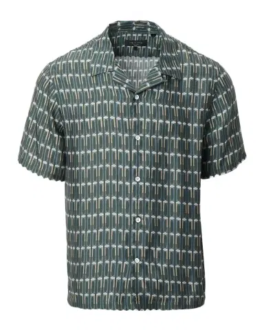 Rag & Bone Men 's Avery Viscose Short-Sleeve Shirt | Thumbnail 1 Rag & Bone Men 's Avery Viscose Short-Sleeve Shirt | Thumbnail 1