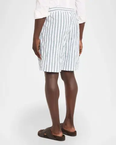 Dolce & Gabbana Men 's Striped Poplin Shorts | Thumbnail 3 Dolce & Gabbana Men 's Striped Poplin Shorts | Thumbnail 3