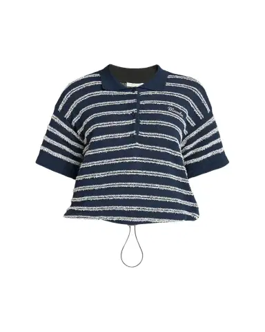 Moncler Short-Sleeve Cotton Terry Polo Top | Thumbnail 1 Moncler Short-Sleeve Cotton Terry Polo Top | Thumbnail 1