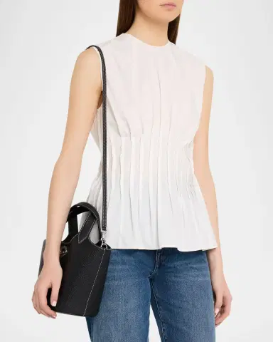 Veronica Beard Anchor Grain Leather Top-Handle Bag | Thumbnail 2 Veronica Beard Anchor Grain Leather Top-Handle Bag | Thumbnail 2