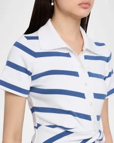 TANYA TAYLOR Ellicot Stripe Short-Sleeve Shirtdress | Thumbnail 5 TANYA TAYLOR Ellicot Stripe Short-Sleeve Shirtdress | Thumbnail 5