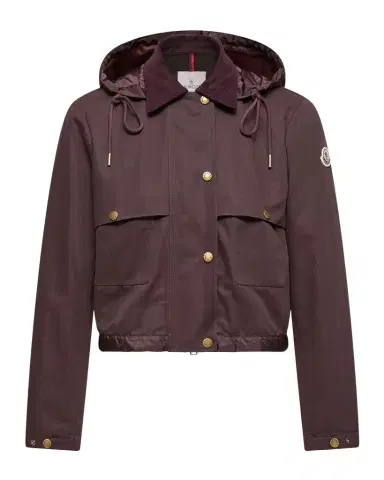 Moncler Aconitum Hooded Cotton & Linen Blend Shirt Jacket | Thumbnail 1 Moncler Aconitum Hooded Cotton & Linen Blend Shirt Jacket | Thumbnail 1