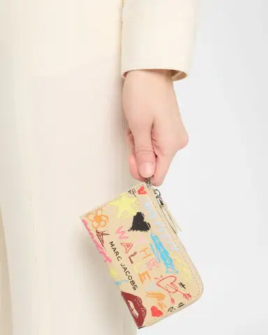 Marc Jacobs The Punk Scribble Top Zip Multi Wallet | Thumbnail 2 Marc Jacobs The Punk Scribble Top Zip Multi Wallet | Thumbnail 2