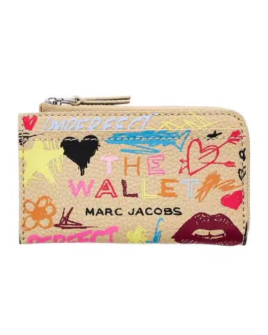 Marc Jacobs The Punk Scribble Top Zip Multi Wallet | Thumbnail 1 Marc Jacobs The Punk Scribble Top Zip Multi Wallet | Thumbnail 1