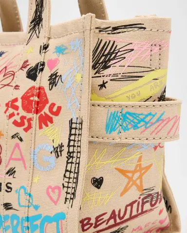 Marc Jacobs The Punk Scribble Canvas Small Tote Bag | Thumbnail 6 Marc Jacobs The Punk Scribble Canvas Small Tote Bag | Thumbnail 6