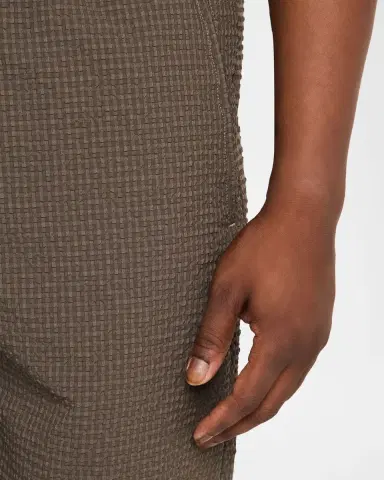 Emporio Armani Men 's Geometric Textured Flat-Front Shorts | Thumbnail 4 Emporio Armani Men 's Geometric Textured Flat-Front Shorts | Thumbnail 4
