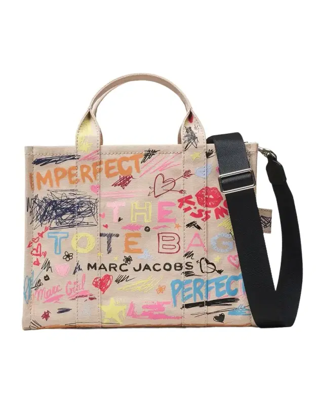 The Punk Scribble Canvas Medium Tote Bag The Punk Scribble Canvas Medium Tote Bag