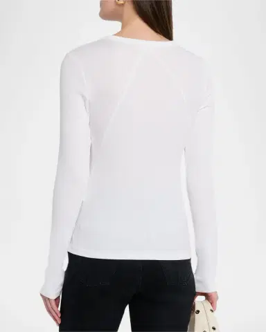 rag & bone The Essential Ribbed Long-Sleeve Tee | Thumbnail 2 rag & bone The Essential Ribbed Long-Sleeve Tee | Thumbnail 2