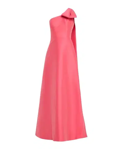 Rickie Freeman for Teri Jon Draped One-Shoulder Mikado Gown | Thumbnail 1 Rickie Freeman for Teri Jon Draped One-Shoulder Mikado Gown | Thumbnail 1