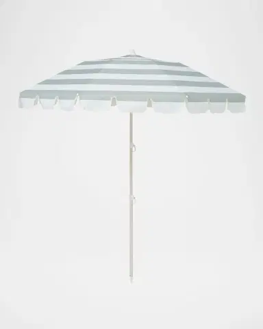 SUNNYLiFE Compact Beach Umbrella, Sea Sage Stripe | Thumbnail 2 SUNNYLiFE Compact Beach Umbrella, Sea Sage Stripe | Thumbnail 2