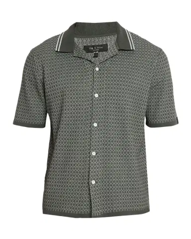 Rag & Bone Men 's Harvey Cotton-Blend Short-Sleeve Shirt | Thumbnail 1 Rag & Bone Men 's Harvey Cotton-Blend Short-Sleeve Shirt | Thumbnail 1