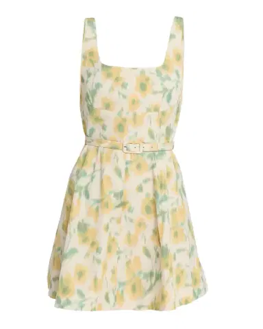 Tanya Taylor Paige Floral Taffeta Mini Dress | Thumbnail 1 Tanya Taylor Paige Floral Taffeta Mini Dress | Thumbnail 1