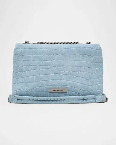 Marc Jacobs The Croc-Embossed Suede Slim Dual Convertible Shoulder Bag | Thumbnail 8 Marc Jacobs The Croc-Embossed Suede Slim Dual Convertible Shoulder Bag | Thumbnail 8