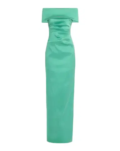 Rickie Freeman for Teri Jon Off-Shoulder Mikado Column Gown | Thumbnail 1 Rickie Freeman for Teri Jon Off-Shoulder Mikado Column Gown | Thumbnail 1