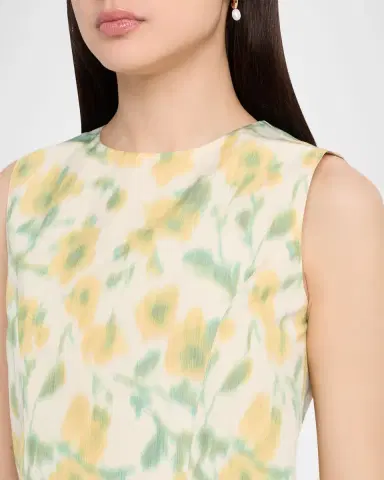 Tanya Taylor Astrid Floral-Printed Taffeta Top | Thumbnail 5 Tanya Taylor Astrid Floral-Printed Taffeta Top | Thumbnail 5