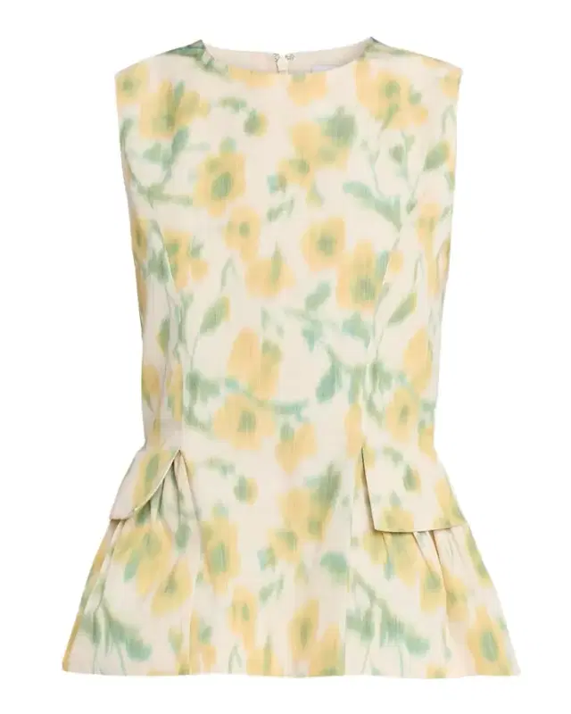 Astrid Floral-Printed Taffeta Top Astrid Floral-Printed Taffeta Top