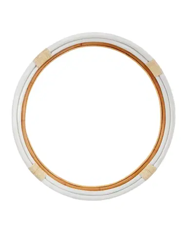 Old World Design Maeve 35" Large Rattan Mirror | Thumbnail 1 Old World Design Maeve 35" Large Rattan Mirror | Thumbnail 1