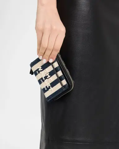 Marc Jacobs The Stripe Canvas Mini Compact Wallet | Thumbnail 2 Marc Jacobs The Stripe Canvas Mini Compact Wallet | Thumbnail 2