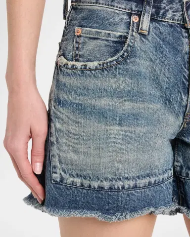 MOUSSY VINTAGE Remo Remake Frayed Denim Shorts | Thumbnail 5 MOUSSY VINTAGE Remo Remake Frayed Denim Shorts | Thumbnail 5