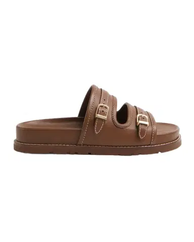 Simkhai Aura Leather Pool Slide Sandals | Thumbnail 1 Simkhai Aura Leather Pool Slide Sandals | Thumbnail 1