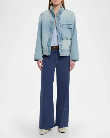 Nili Lotan Megan Brushed Stretch Wide Leg Pants | Thumbnail 2 Nili Lotan Megan Brushed Stretch Wide Leg Pants | Thumbnail 2