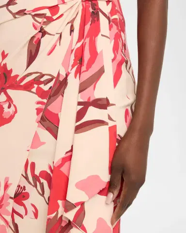 Chiara Boni La Petite Robe Ermy Sleeveless Pleated Floral-Print Dress | Thumbnail 5 Chiara Boni La Petite Robe Ermy Sleeveless Pleated Floral-Print Dress | Thumbnail 5