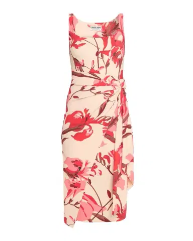 Chiara Boni La Petite Robe Ermy Sleeveless Pleated Floral-Print Dress | Thumbnail 1 Chiara Boni La Petite Robe Ermy Sleeveless Pleated Floral-Print Dress | Thumbnail 1