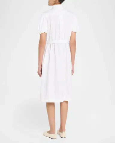 Dice Kayek Cotton Poplin Puff-Sleeve Shirtdress | Thumbnail 3 Dice Kayek Cotton Poplin Puff-Sleeve Shirtdress | Thumbnail 3