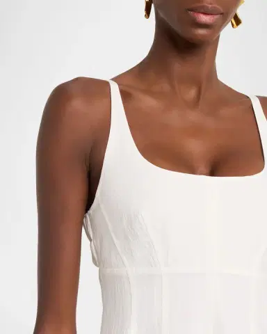 A.L.C. Nina Sleeveless Open-Back Cotton Midi Dress | Thumbnail 5 A.L.C. Nina Sleeveless Open-Back Cotton Midi Dress | Thumbnail 5