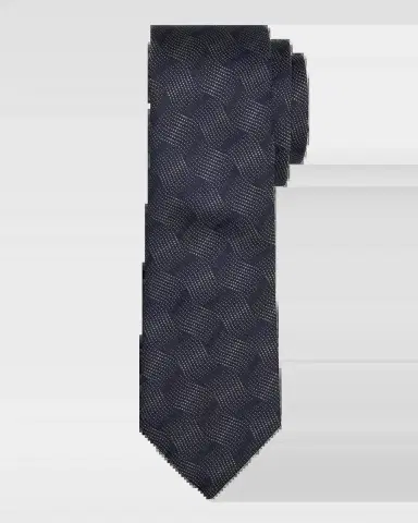 Emporio Armani Men's Wave Jacquard Silk Tie | Thumbnail 2 Emporio Armani Men's Wave Jacquard Silk Tie | Thumbnail 2