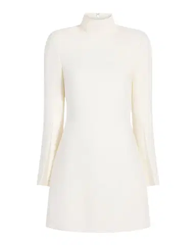Cinq à Sept Drapey Crepe Mock-Neck Mini Dress | Thumbnail 1 Cinq à Sept Drapey Crepe Mock-Neck Mini Dress | Thumbnail 1