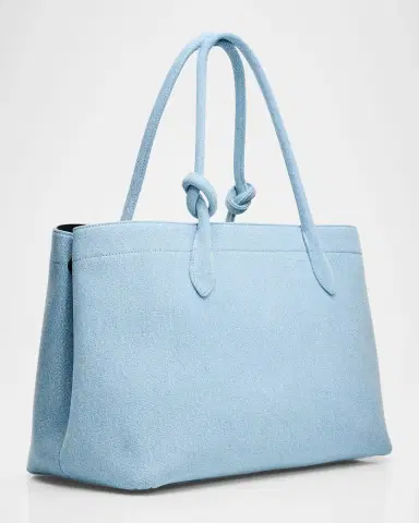 Cult Gaia Ariella Cotton Denim Tote Bag with Bag Charm | Thumbnail 3 Cult Gaia Ariella Cotton Denim Tote Bag with Bag Charm | Thumbnail 3