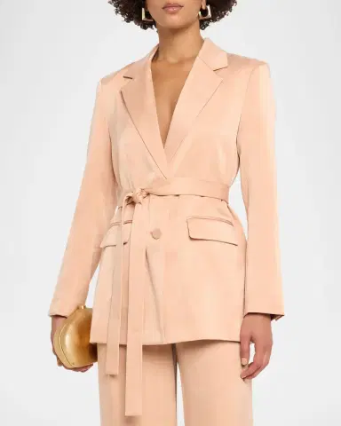 Kobi Halperin Jessi Belted Cotton Jacket | Thumbnail 4 Kobi Halperin Jessi Belted Cotton Jacket | Thumbnail 4