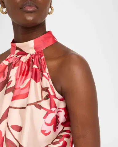 Chiara Boni La Petite Robe Disei Floral-Print Halter Maxi Dress | Thumbnail 5 Chiara Boni La Petite Robe Disei Floral-Print Halter Maxi Dress | Thumbnail 5