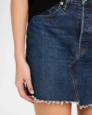 MOUSSY VINTAGE Duxbury Western Denim Mini Skirt | Thumbnail 5 MOUSSY VINTAGE Duxbury Western Denim Mini Skirt | Thumbnail 5