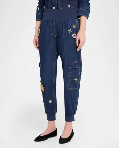 Cinq à Sept Giles Retro Love Jogger Jeans | Thumbnail 4 Cinq à Sept Giles Retro Love Jogger Jeans | Thumbnail 4