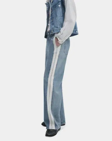 rag & bone rb Miramar Terry Wide-Leg Track Jeans | Thumbnail 3 rag & bone rb Miramar Terry Wide-Leg Track Jeans | Thumbnail 3