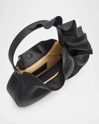 Cult Gaia Zoella Ruffle Leather Shoulder Bag | Thumbnail 4 Cult Gaia Zoella Ruffle Leather Shoulder Bag | Thumbnail 4