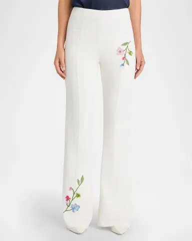 Cinq à Sept Kailyn Floral Vine Pants | Thumbnail 3 Cinq à Sept Kailyn Floral Vine Pants | Thumbnail 3