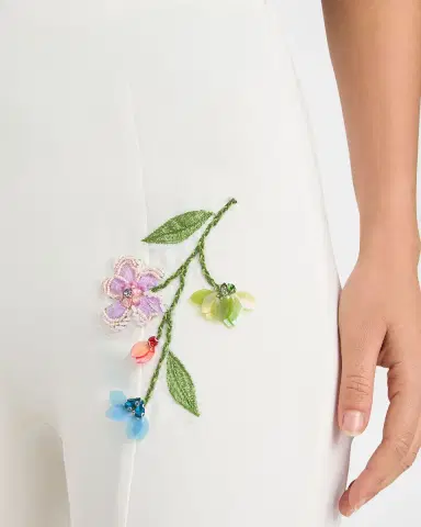 Cinq à Sept Kailyn Floral Vine Pants | Thumbnail 4 Cinq à Sept Kailyn Floral Vine Pants | Thumbnail 4