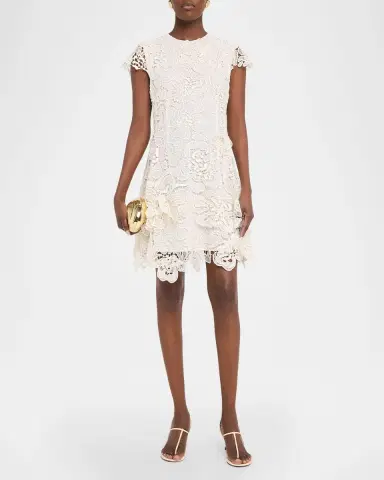 SIMKHAI Novelle Lace Mini Dress | Thumbnail 2 SIMKHAI Novelle Lace Mini Dress | Thumbnail 2
